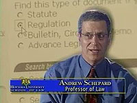 Screen shot from video of Andrew Shepard