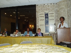 Leah, introducing the judges