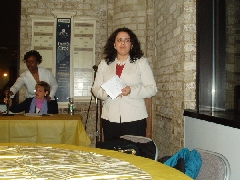 Speaker at the judicial roundtable