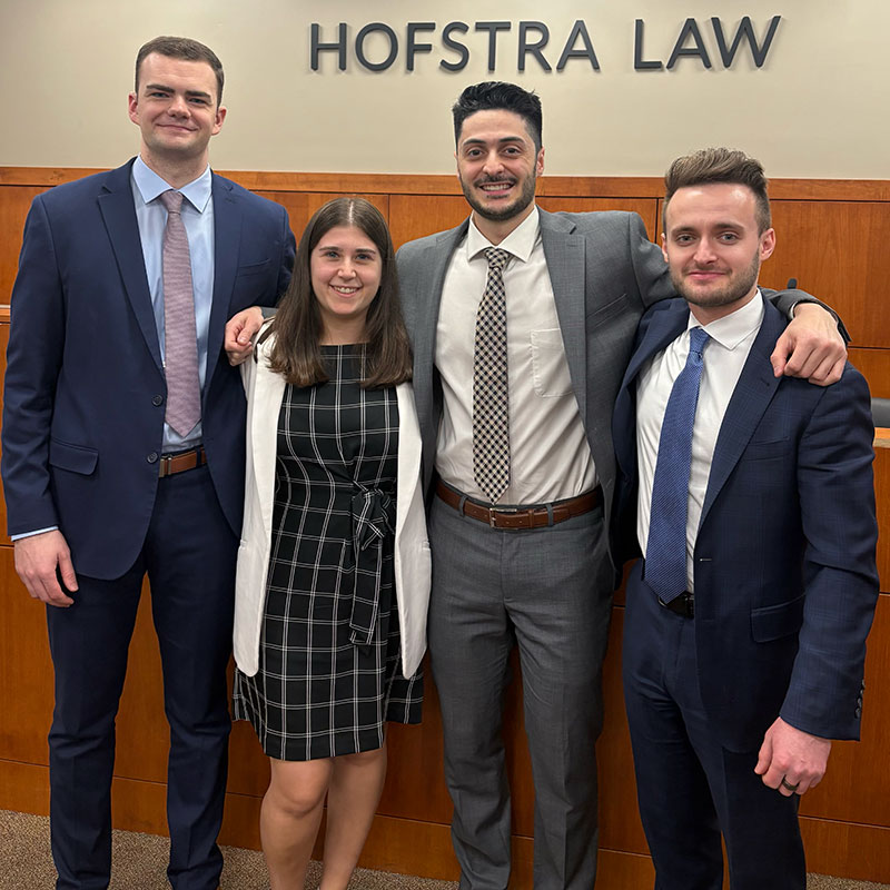 Law Student in the Moot Court Room