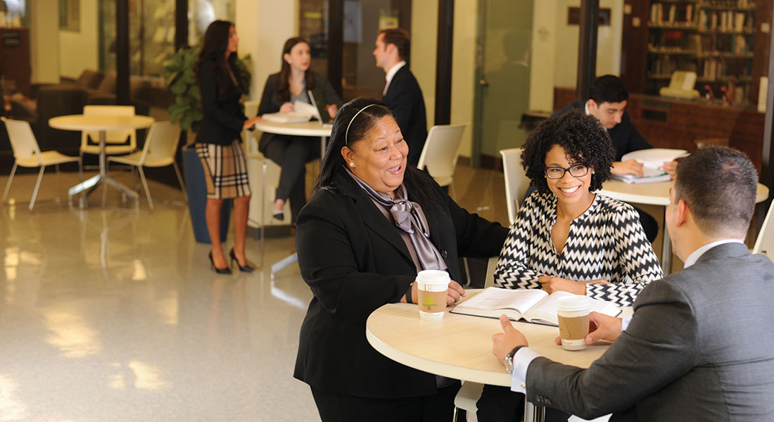 Adonza Anderson Talking with Students