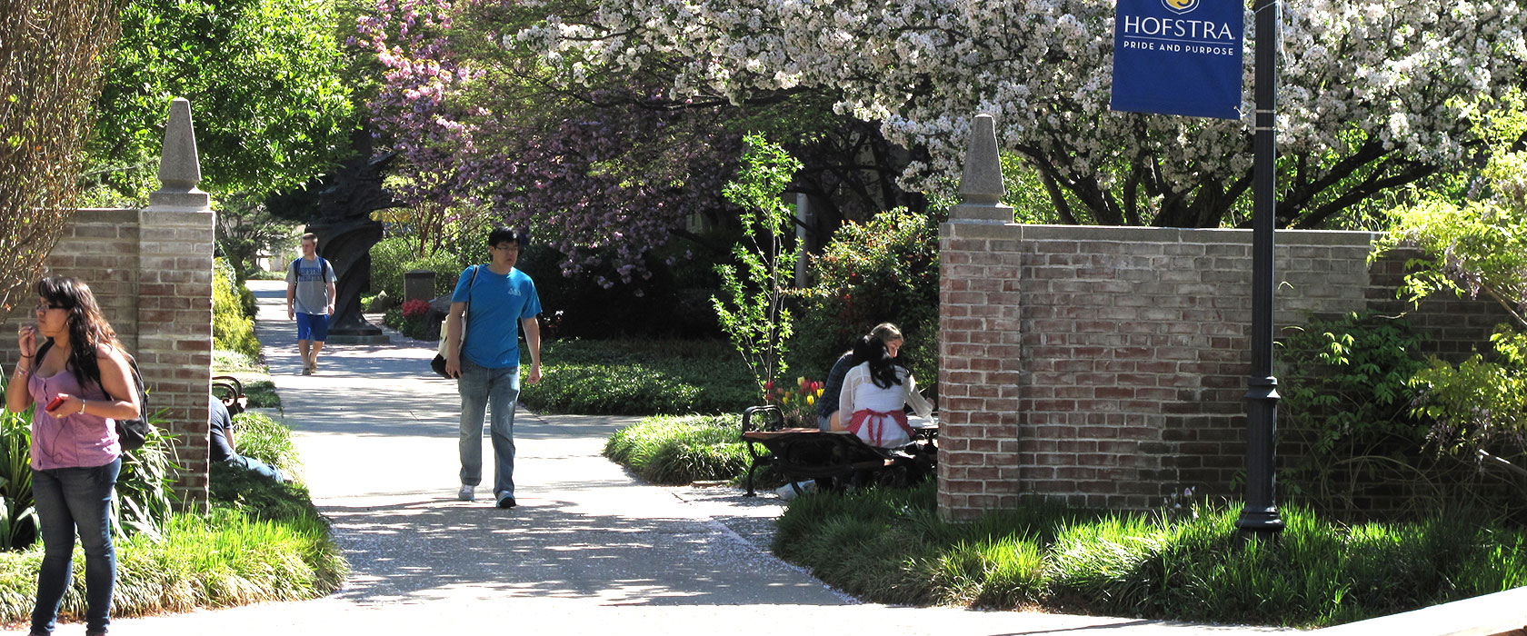 Students Walking on Campus