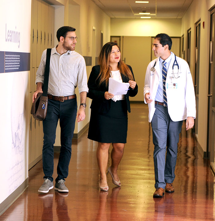 Law and Medical Students Talking Together