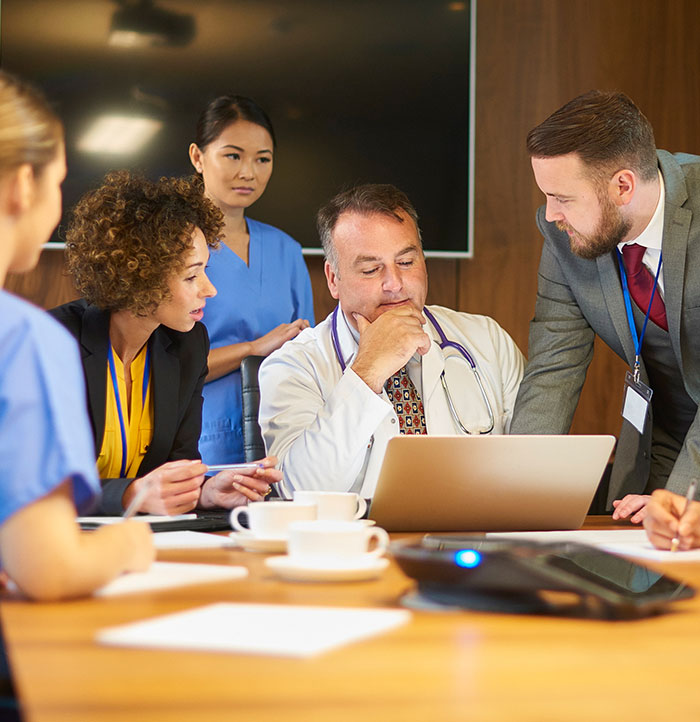 Law and Medical Students Talking Together