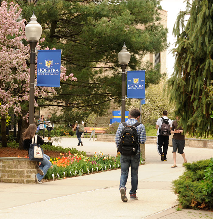 Students Walking on Campus