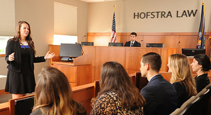 Students in the Moot Court Room