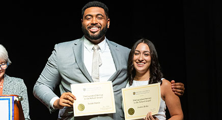 Photo from the graduate awards ceremony. 