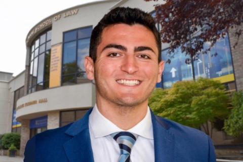 A headshot of second-year Hofstra Law student Eli Uziel.